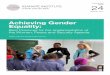 Achieving Gender Equality - Igarapé Institute · Achieving Gender Equality: Best Practices for the Implementation of the Women, Peace and Security Agenda An important step in this