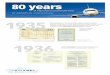 of experience and know-how in aviation insurance 1935 · 2015-06-29 · 80 years 1935 1936 of experience and know-how in aviation insurance Eight decades ago, in 1935, the Compagnie