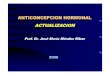 ANTICONCEPCION HORMONAL ACTUALIZACIONigmdp.com.ar/old/download/educmedica/diapositivas... · Syntex aisla de la raíz del barbasco la noretindrona , primer anticonceptivo hormonal