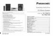 CD Stereo System - Panasonic · • If radio reception is poor, use an outdoor antenna (not supplied). [PMX70] 2 Connect the speakers. Be careful not to cross (short-circuit) or reverse