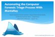 Automating*the*Computer* Forensic*Triage*Process*With ...Automating*the*Computer* Forensic*Triage*Process*With* MantaRay* Senior’Computer’Forensic’Analysts–Doug’Koster&KevinMurphy’