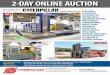 2-DAY ONLINE AUCTION - Perfection Machinery · 2017-10-25 · 2-ton rolling gantry 1-ton contrx rolling gantry view of micrometers pin gauge and gauge block sets view of bore gauges