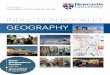 GEOGRAPHY - Newcastle University · Welcome to Geography within the School of Geography, Politics and Sociology (GPS) for the start of your degree. We hope it will be a happy and