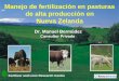 Manejo de fertilización en pasturas de alta producción en ...lacs.ipni.net/ipniweb/region/lacs.nsf/e0f085ed5f091b1b852579000057902e... · Filosofía de subir y mantener zMantenimiento: