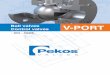 Ball valves V-PORT Control valves - pekos.es · V-PORT Control valves ... Testing API 598, API 6D, BS 6755-1, EN-12266, ISO 5208 Design API 6D, B16.34, EN-12516, ISO 5208 Materials