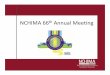 NCHIMA 66th Annual Meeting · •Focus on specific questions that you are trying to answer. Don’t try to boil the ocean. 2. Define your structure –getting it to “apples to apples”