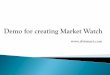 Demo for creating Market Watch - bo. · PDF file SENSEX Start Ticker Account: 78956346 Manage Market Viatch < Exchange NSE NSE NSE NSE NSE NSE NSE NSE NCO Position Obl igationType