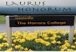 Laurus Honorum - Welcome to Honors at Appalachian! · tary and she wanted to see what it was all about. Since she also wants to be a veteri-narian, she did some research and found