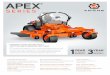 APEX - Mowers Directintuitive deck lift system and progressive steering for tighter control. ... DECK LIFT SYSTEM Foot Operated Foot Operated Foot Operated Foot Operated CUTTING WIDTH