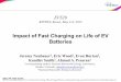 Impact of Fast Charging on Life of EV Batteries ... · EVS28 KINTEX, Korea, May 3-6, 2015 Impact of Fast Charging on Life of EV Batteries Jeremy Neubauer 2, Eric Wood , Evan Burton