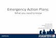 Emergency Action Plans - Sailing Leadershipsailingleadership.org/wp-content/uploads/presentations... · 2019-04-29 · Emergency Action Plans: What you need to know Joel Labuzetta
