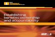 Establishing beneﬁts ownership and accountability · PMI’s Thought Leadership Series research on establishing benefits ownership and accountability was conducted throughout 2016