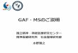 GAF MSのご説明 - PAL-Jpal-j.jp/doc/02.pdfGAF・MSのご説明 国立精神・神経医療研究センター 精神保健研究所 社会復帰研究部 水野雅之 GAFやMSを使う目的
