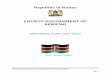 KERICHO COUNTY GOVERNMENT SEP KERICHO COUNTY...SWOT Strengths Weaknesses Opportunities Threats TRF Tea Research Foundation WRUA Water Resource Users Association YDI Youth Development