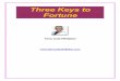 THE THREE KEYS TO FORTUNE · The 3 Keys to Fortune – Terry Cole-Whittaker and influential man and you will be, if this is your desire. The seeds of this tree bear the fruit of your