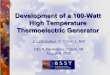 Development of a 100-Watt High Temperature Thermoelectric ...Development of a 100 watt High Temperature TE Generator DEER 2008 2 BSST Overview BSST is a subsidiary of Amerigon and