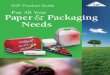Paper Packaging Needs · 2013-03-26 · Food Trays SQP Vision Statement SQP will be the leader in delivering value to the disposable products market. Visit Us On-Line! FOOD TRAYS