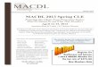 MACDL spring 13 Layout 1 · Michael Palazola s St. Louis, MO Will Worsham s Springfield, MO ... Emily Bauman s Independence, MO Joshua Fay s Brookfield, MO Welcome New MACDL Members
