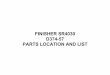 FINISHER SR4030 D374-57 PARTS LOCATION AND LIST · 2016-09-16 · D374-57 9 Parts Location and List 1 B700 6100 Inner Cover:Upper 1 2 B700 7867 Decal:Turn:Open And Close:R7 1 3 B408