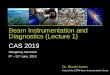 Beam Instrumentation and Diagnostics (Lecture 1) CAS 2019 · 2019-06-11 · Beam Instrumentation and Diagnostics (Lecture 1) CAS 2019 Slangerup, Denmark 9th –21st June, 2019 Dr