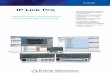 IP Link Pro - Brochure - Extron · IP Link ® Pro control processors work together with TouchLink Pro touchpanels and other Pro Series products for AV system and room control. With