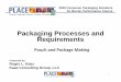 Packaging Processes and Requirements · 2009-05-08 · 2009 Consumer Packaging Solutions for Barrier Performance Course Packaging Processes and Requirements Pouch and Package Making