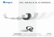OIL SEAL & O-RINGS - TDHPreface This catalog lists Koyo oil seals and O-rings, including all items of the dimension series specified in ISO, JIS and JASO (Japanese Automobile Standards