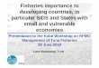 Fisheries importance to developing countries, in …...Fisheries importance to developing countries, in particular SIDS and States with small and vulnerable economies Lara Manarangi-Trott