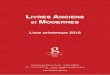 Liste printemps 2018 - Librairie Gillibrairie-gil.com/catalogues/librairie-gil-042018.pdf · 2018-03-22 · Liste printemps 2018 1 - Chronique d'Havas Conseil DEPARDON Raymond Paris