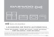 DWF-M150WB / DWF / DWF- DWF- de... · PDF file Lavadora con Ahorro de Energía, bajo consumo de energía, lavadora amigable con el medio ambiente. Dependiendo del uso, el usuario
