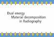 Dual energy Material decomposition in Radiographybml.pusan.ac.kr/Lecture/Undergraduates/Project/Material... · 2017-04-13 · in Radiography. 1. CONTENTS. 001 Basis set decomposition