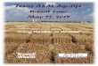 Texas A&M AgriLife Wheat Tour May 22, 2019Breeders or seed company representatives discuss their trial entries IndigoAg wheat seed technology Seeding rate trial – Dr. Jourdan Bell