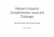Pakistan’s Industrial Competitiveness: Issues and Challenges · India 21.48 24.01 19.33 Indonesia 29.70 24.56 20.22 Pakistan 13.56 12.24 9.34 . Where we are? •Global competitiveness