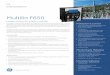 Multilin F650 - GE Grid Solutions · custom scheme logic for auto transfer schemes (Main-Tie-Main), load shedding based on frequency, voltage and communication, loop ... F650 Feeder