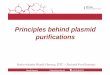 Principles behind plasmidPrinciples behind plasmid purifications · 2017-02-02 · Principles behind plasmidPrinciples behind plasmid purifications ... • Qiagen plasmid Midi kit