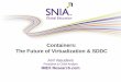 PRESENTATION TITLE GOES HERE Containers: The Future of ... · Containers: The Future of Virtualization & SDDC . This session will appeal to Data Center Managers, Development ... 2016