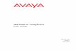 4610SW IP Telephone User Guide - Avaya 4610SW IP Telephone Describes each element on the face of the