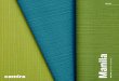Manila - Camira Fabrics · 2019-02-14 · Manila brings a textured vinyl alternative to Camira’s portfolio, offering a balanced palette with soft, comforting natural and mineral