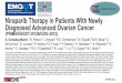 Niraparib Therapy in Patients With Newly Diagnosed ... · Niraparib is Effective in Recurrent OC (BRCAmut and BRCAwt)•Advanced ovarian cancer is a leading cause of cancer deaths
