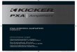 2015 PX Stereo Amplifier Rev D - KICKER...bajo nivel en la unidad fuente. Ponga el interruptor de nivel de entrada en el panel terminal del ampliﬁ cador a “LO”. Cualquiera de