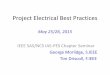 Project Electrical Best Practicessite.ieee.org/.../ProjectElectricalBestPractices-1.pdf · •General electrical design spec –Often not available or only partially developed –This