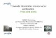Towards biosimilar monoclonal antibodies Pros and cons · PDF file Towards biosimilar monoclonal antibodies Pros and cons EMEA Workshop on Biosimilar Monoclonal Antibodies Christian