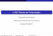 L1S2 Théorie de l'Informationgamboa/DOCUMENTS/...L1S2 Théorie de l’Information Université de Toulouse Départements de Mathématique et d’Informatique Année 2016/2017 1 L1S2