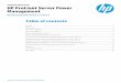 HP ProLiant Server Power Management...Technical white paper | HP ProLiant Server Power Management 2 Abstract Power management is crucial to data center power provisioning. This document