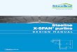 Steeline X-SPAN purlins · 2019-02-19 · M12 and M16 purlin bolts, nuts and washers are available in grades 4.6 (standard strength) and 8.8 (high strength). Boltless bridging is