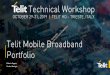 Telit Mobile Broadband Portfolio Roadshow/2019... · 2019-11-06 · LTE CA 4x DLCA (80 MHz aggregated BW; Cat 16) Yes Yes 3.5 GHz B42 4x4 MIMO deployments in Japan Yes Yes LTE-U LTE-U