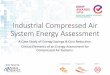 Industrial Compressed Air System Energy Assessment · Compressed Air Assessment opportunities for savings •Create a 2 pressure air generation and distribution system and Maintain