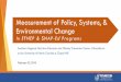Measurement of Policy, Systems, & Environmental Change · Measurement of Policy, Systems, & Environmental Change ... multi-level interventions and community ... plan for sustaining