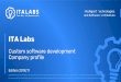 ITA Labs - Company presentationID Solutions • Biometrics –Country wide biomertic search system (AFIS), 6M+ records, 60 servers in the cluster • Biometrics –Biometric identity