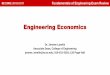 Engineering Economics Review... · 2019-10-02 · Fundamentals of Engineering Exam Review Engineering Economy in FE Exams: Chemical Engineering 13. Process Design and Economics (8-12